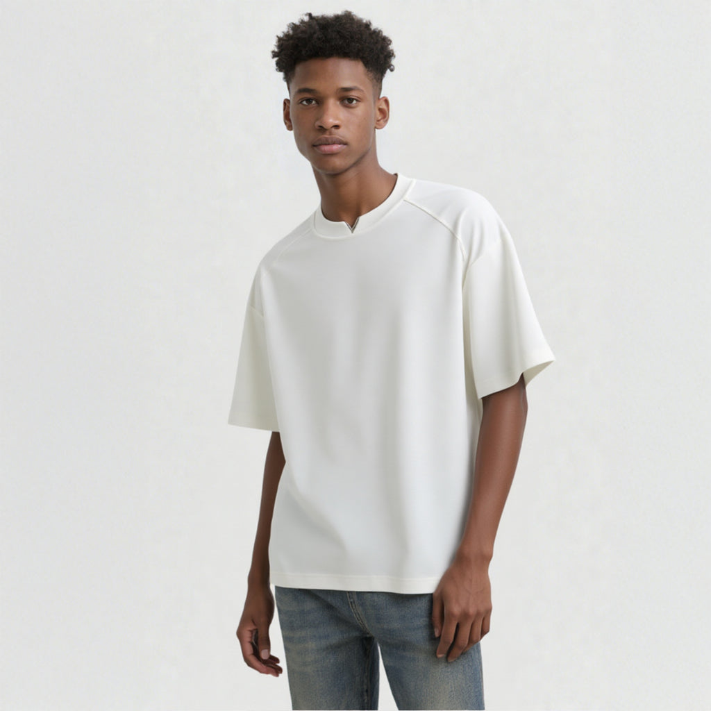 V-Neck Oversized T-Shirt - Clean-Fit American Style