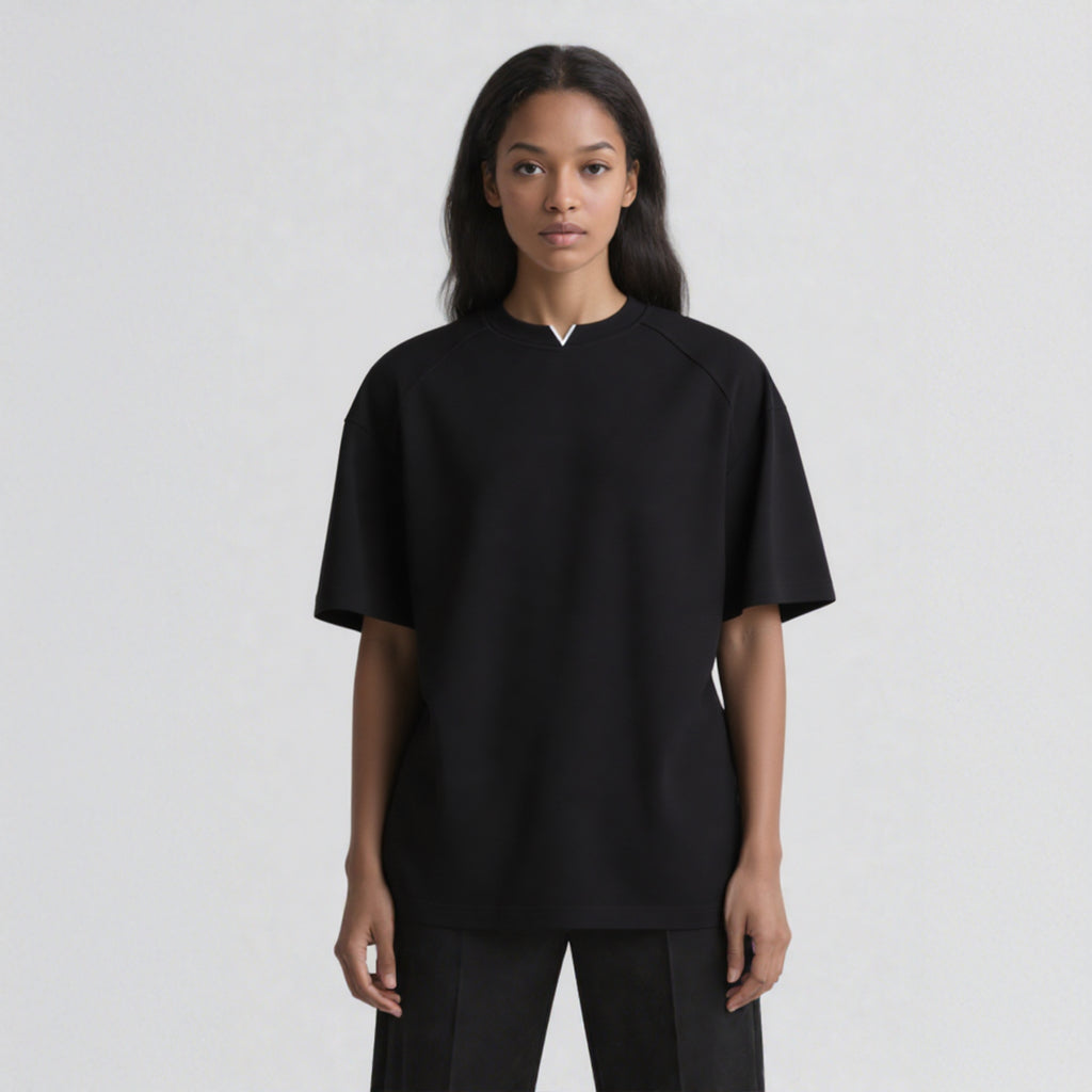 V-Neck Oversized T-Shirt - Clean-Fit American Style
